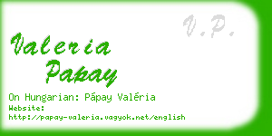 valeria papay business card
